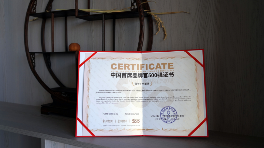 SEO行业受中国品牌节关注CBO首席品牌官何亚涛喜获首席官500强(图1)